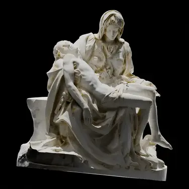 The pieta, but it is actually a link.